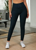 Textured High Waist Active Leggings - felvior
