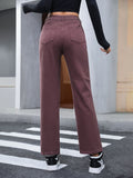 Straight Leg Jeans with Pockets - felvior