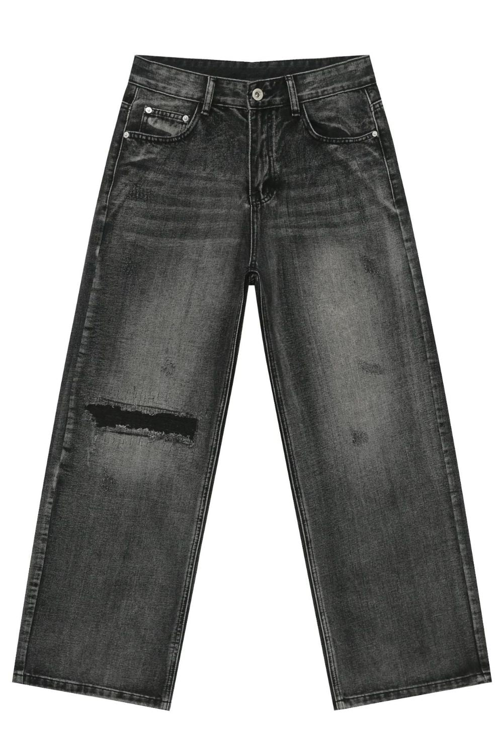 Men's Distressed Jeans with Pockets
