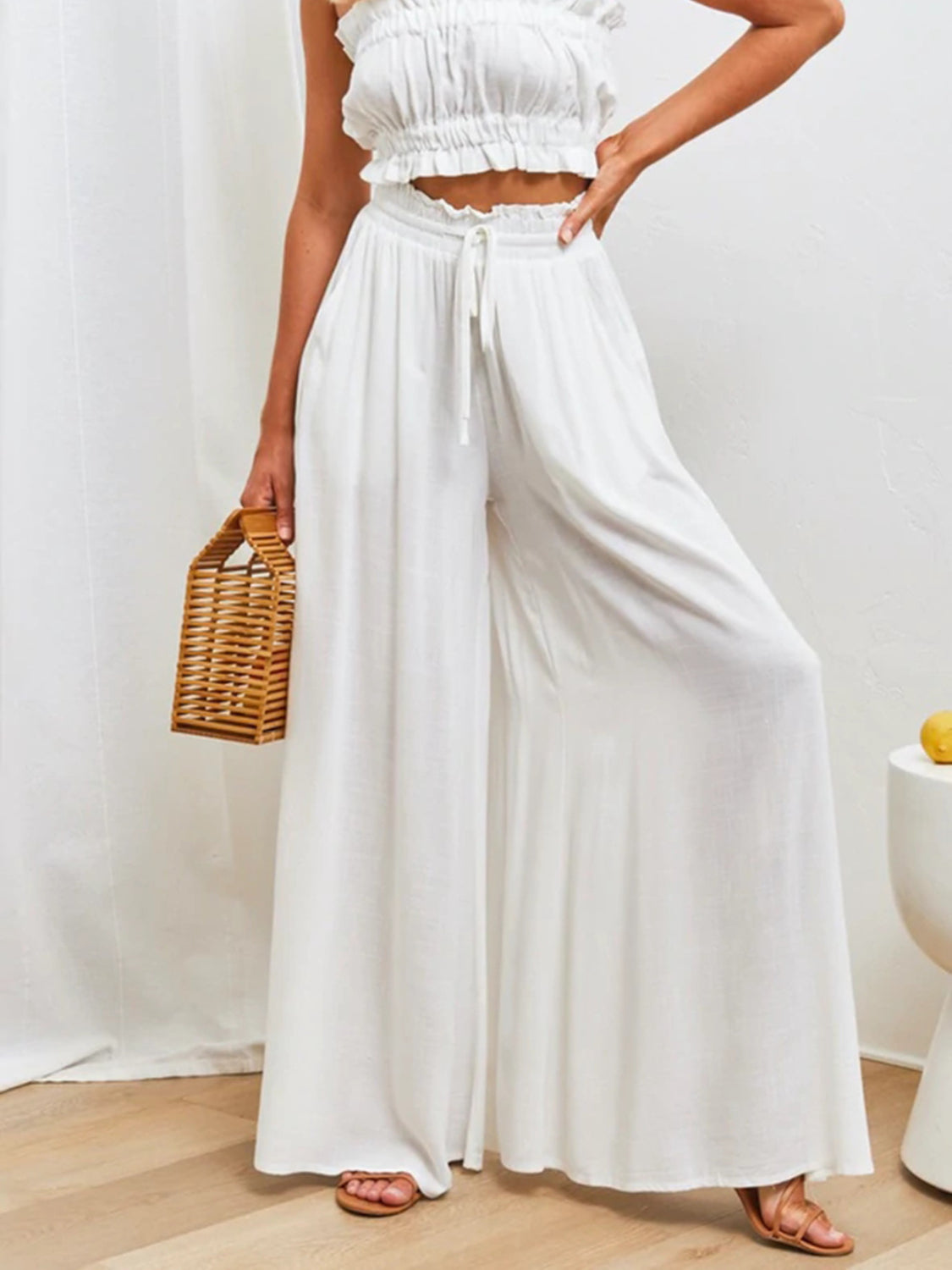 High Waist Wide Leg Pants - felvior