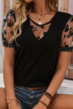 Flora Lace Patchwork Crew Neck Top - felvior