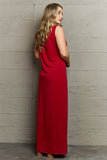 Plus Size Scoop Neck Maxi Tank Dress - felvior