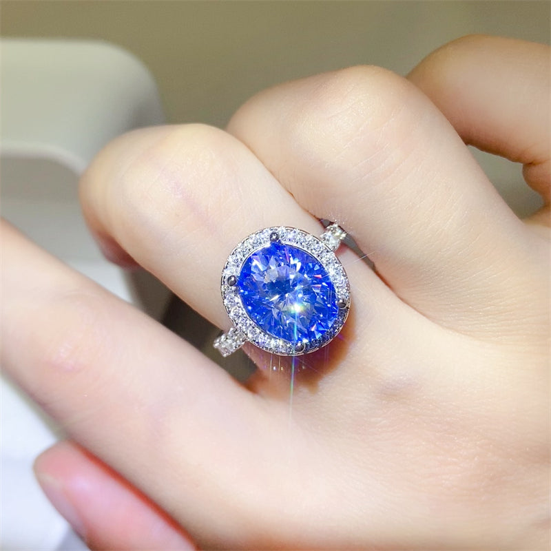 5 Carat Moissanite 925 Sterling Silver Ring - felvior