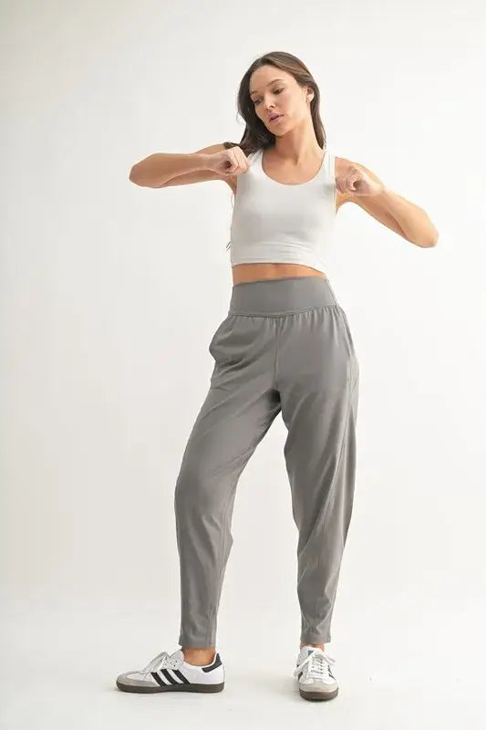 MONO B Flowbarrel High Waist Active Pants