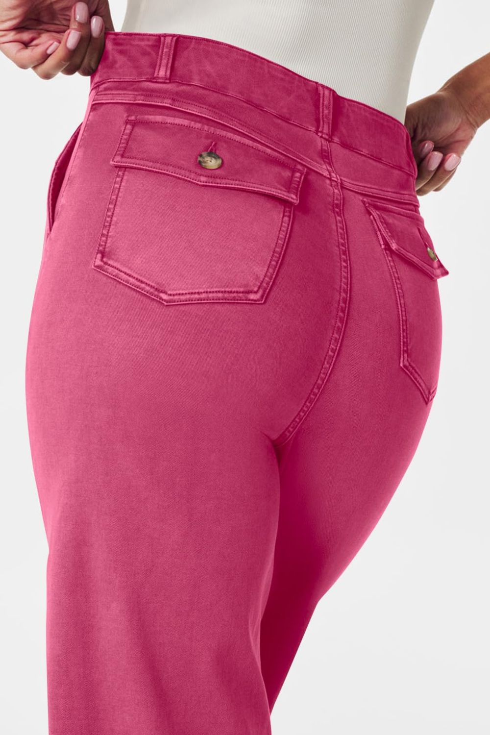 High Waist Jeans with Pockets - felvior