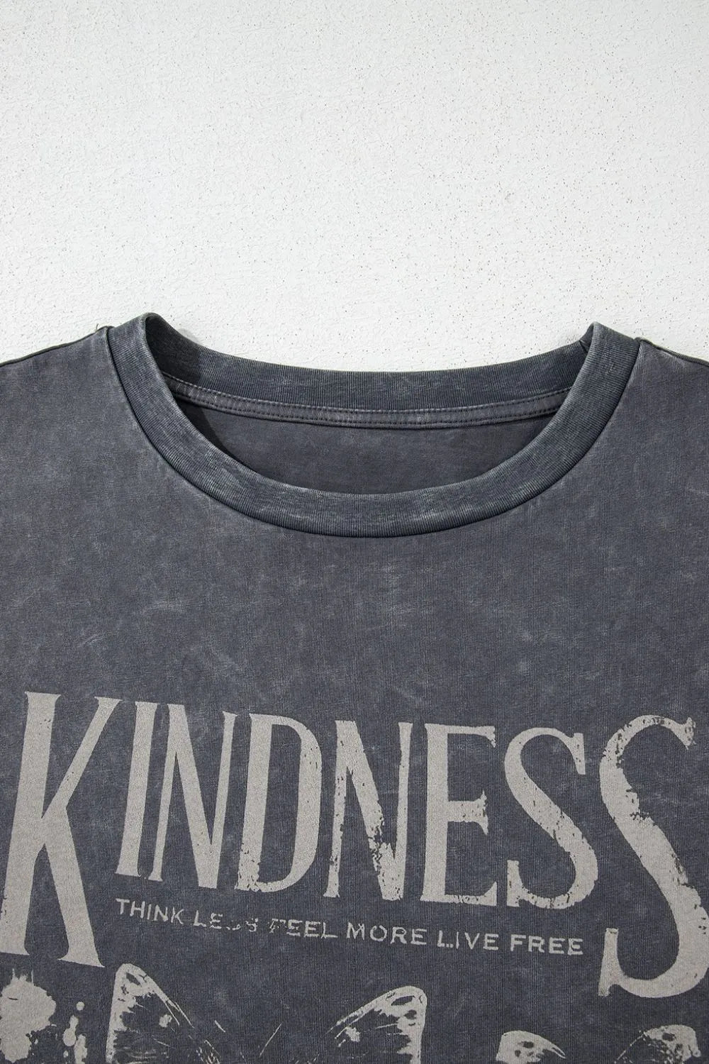 Kindness Butterflies Graphic Mineral Wash Loose Tee