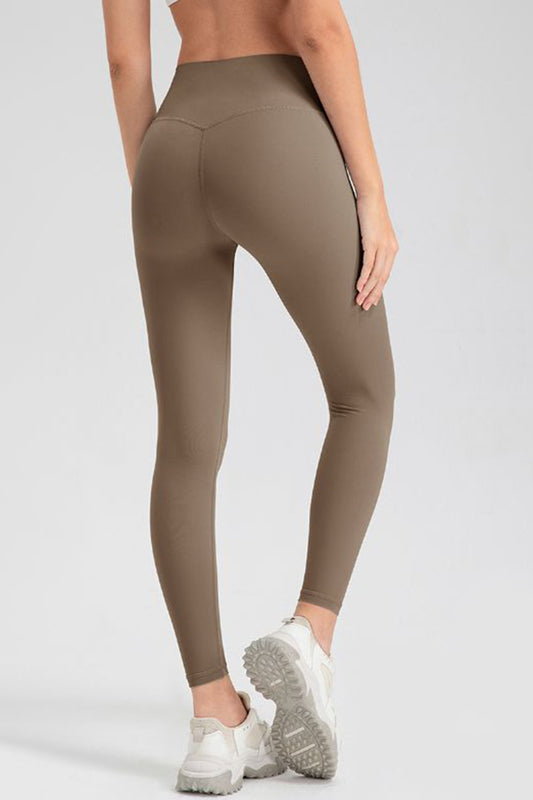 Wide Waistband Sport Leggings - felvior