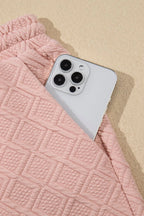 Half Zip Half Sleeve Top and Skirt Set