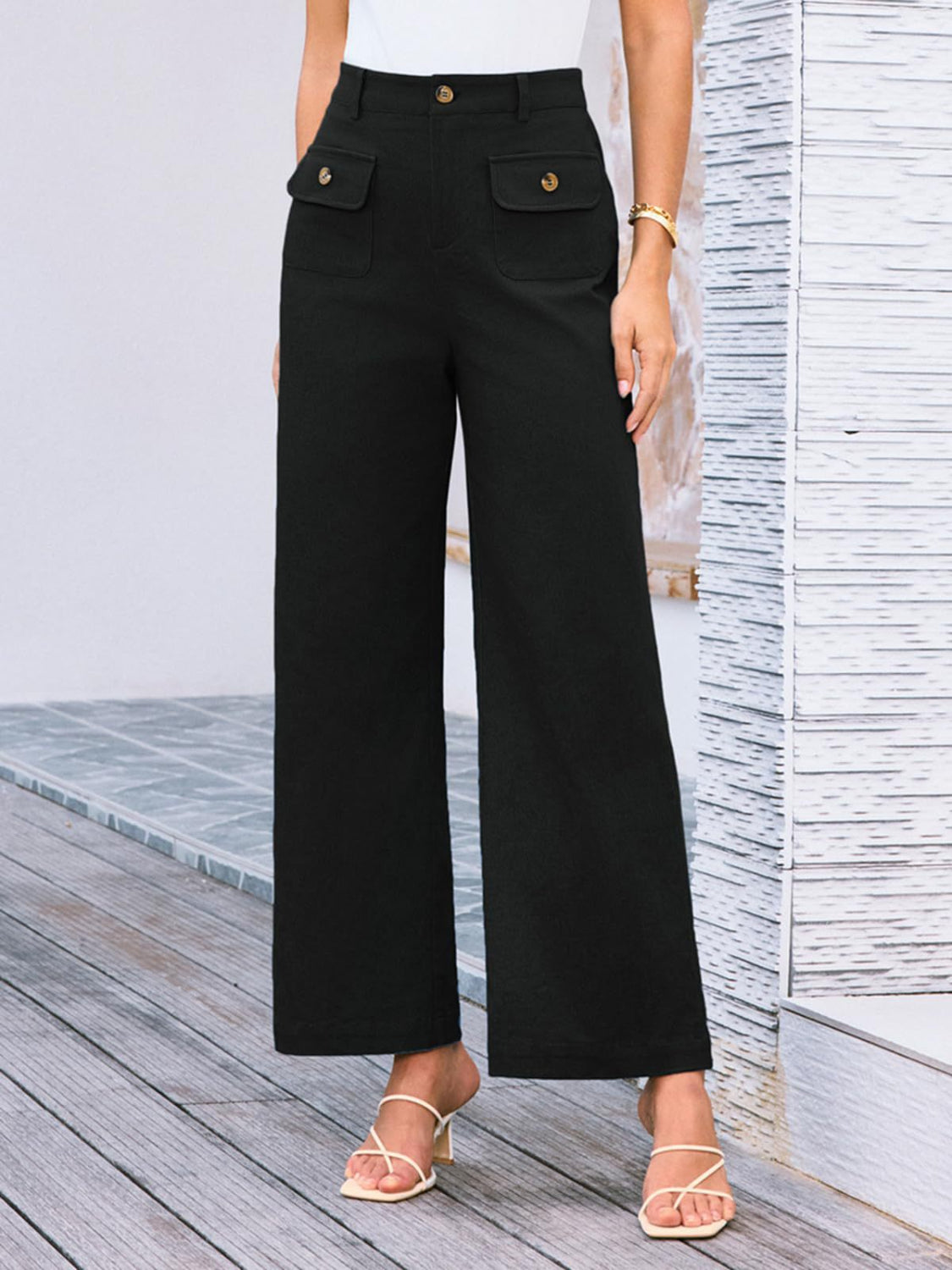 High Waist Wide Leg Pants - felvior