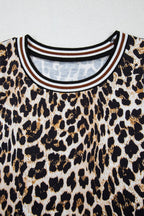 Side Slit Leopard Sleeveless Maxi Dress