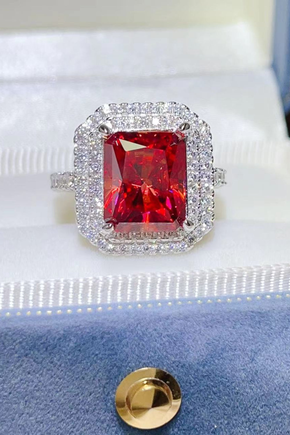 2 Carat Moissanite 925 Sterling Silver Ring - felvior
