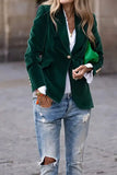 Lapel Collar One Button Blazer - felvior