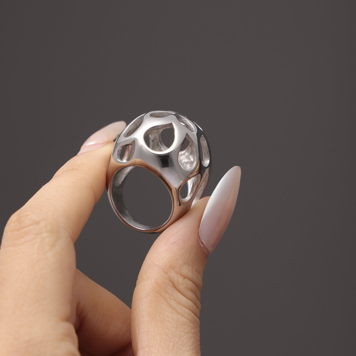 Stainless Steel Cutout Ring - felvior