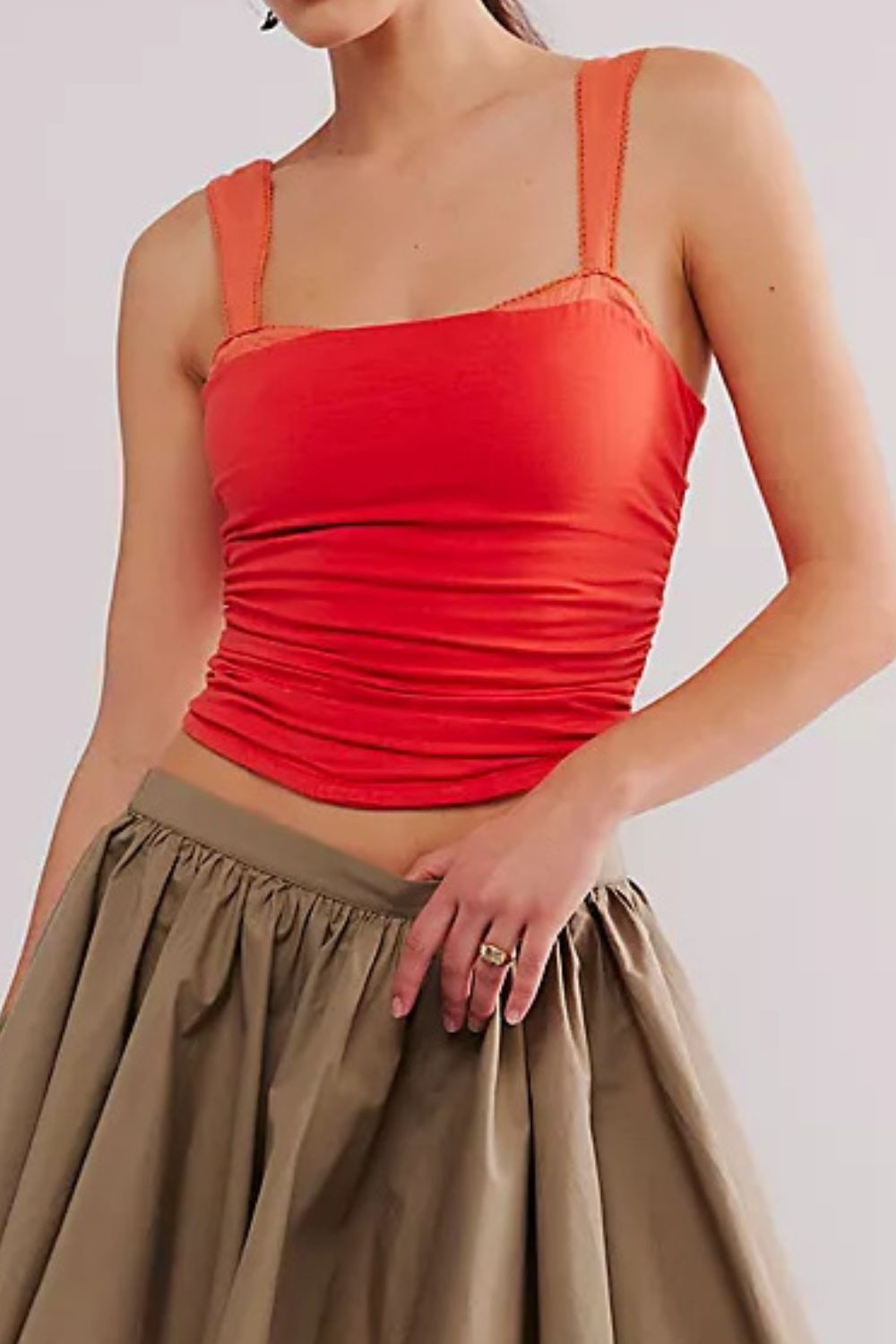 Square Neck Wide Strap Cami