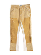 Men's Contrast Washed Bootcut Jeans