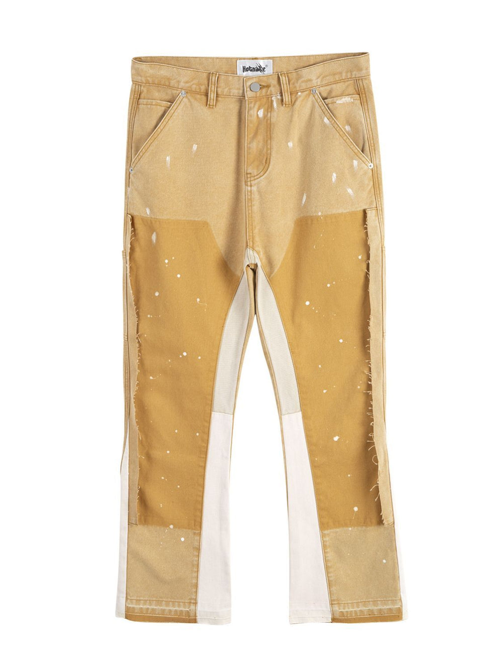 Men's Contrast Washed Bootcut Jeans