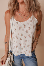 Floral Bow Back Scoop Neck Cami