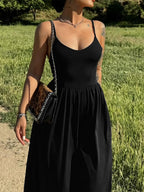 Spaghetti Strap Scoop Neck Jumpsuit