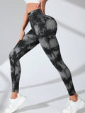 Tie-Dye High Waist Active Leggings - felvior