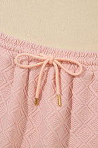 Half Zip Half Sleeve Top and Skirt Set