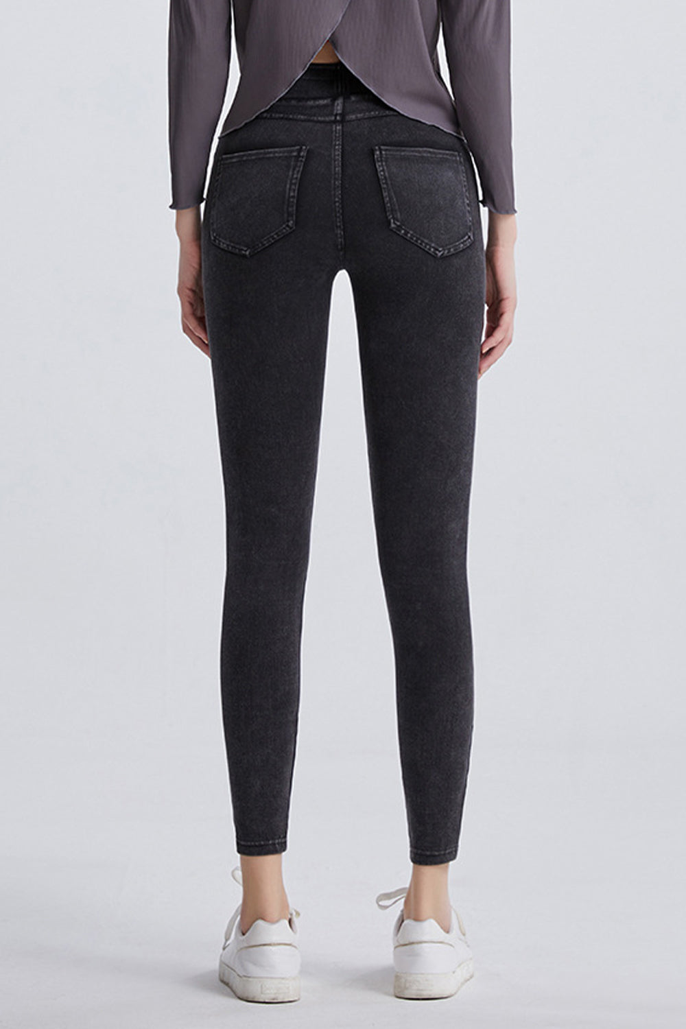 High Waist Cropped Jeans - felvior