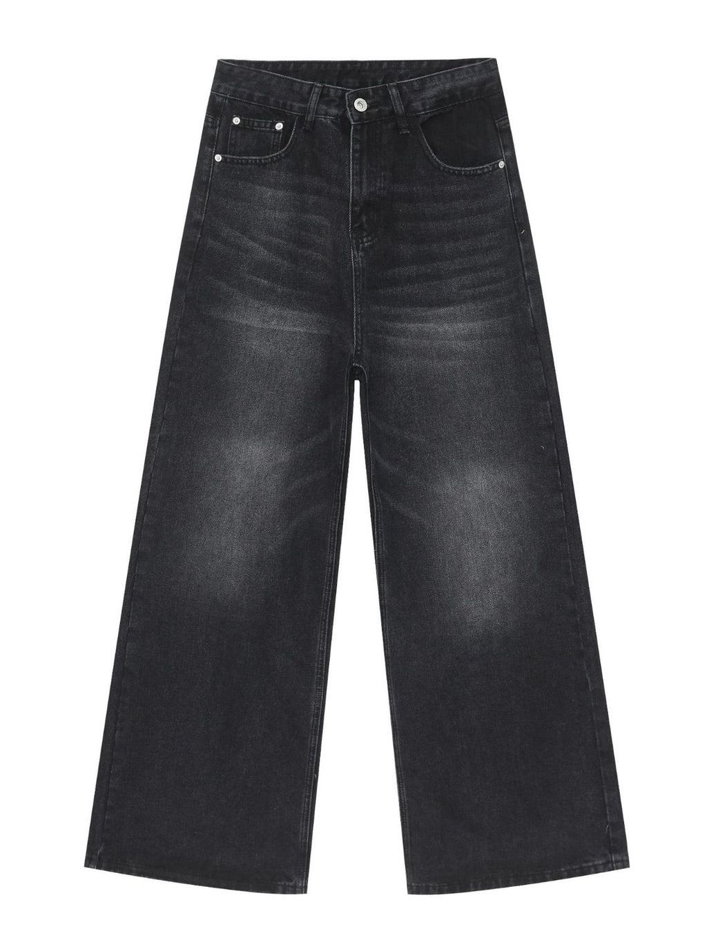 Men's Mid Rise Wide Leg Jeans