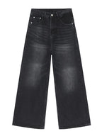 Men's Mid Rise Wide Leg Jeans