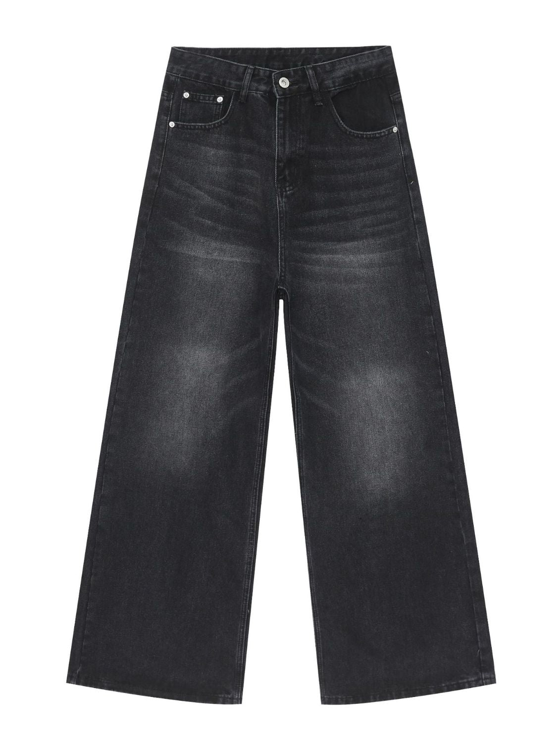 Men's Mid Rise Wide Leg Jeans