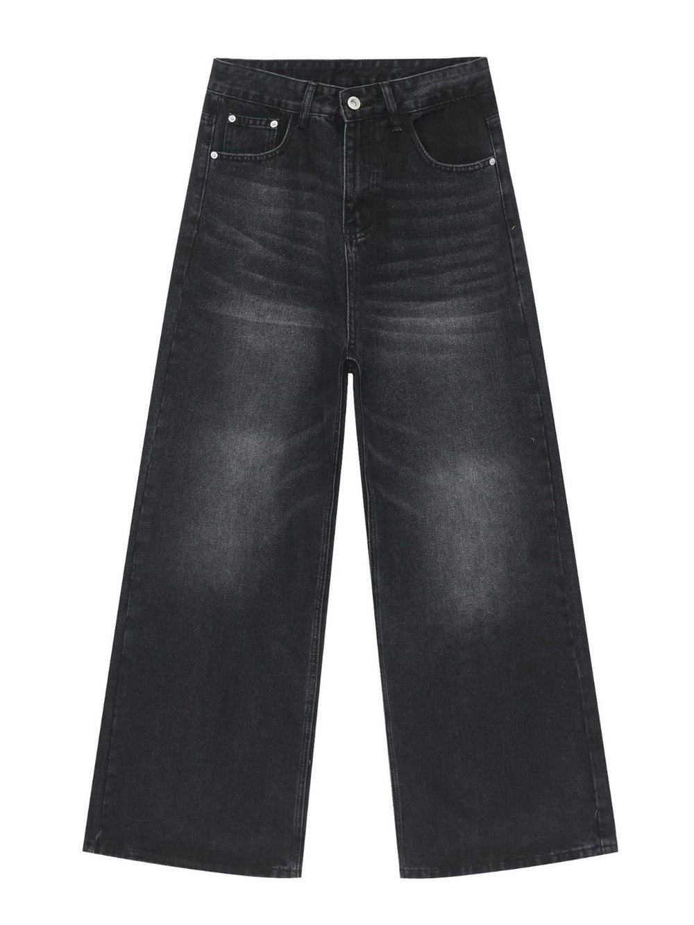 Men's Mid Rise Wide Leg Jeans