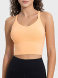 Millennia Crisscross Round Neck Active Tank - felvior