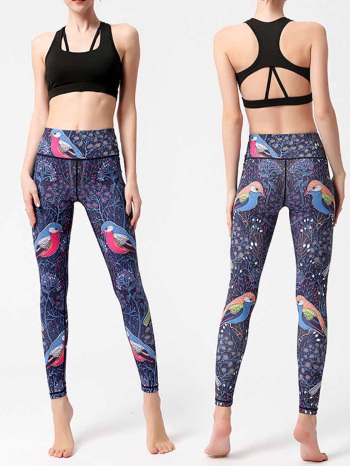 Printed High Waist Active Leggings