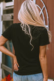 Graphic Round Neck Short Sleeve T-Shirt - felvior