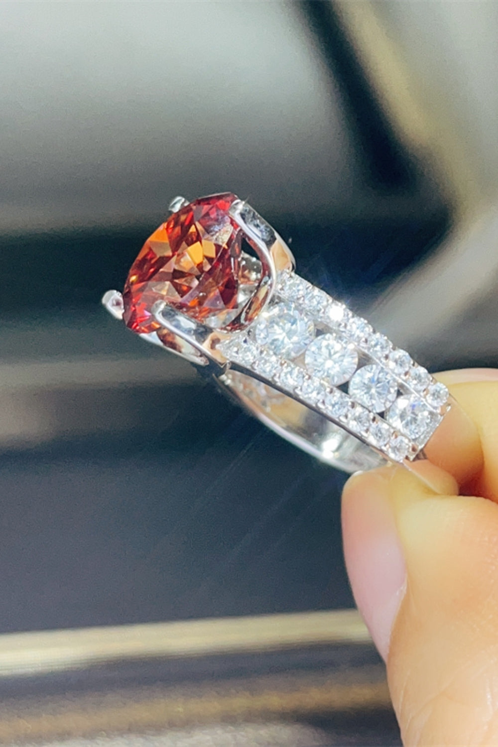 5 Carat Moissanite 925 Sterling Silver Ring - felvior