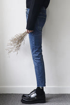 Men's Frayed Hem Skinny Jeans