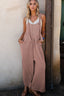 Corded Adjustable Straps Wide Leg Loose Overalls