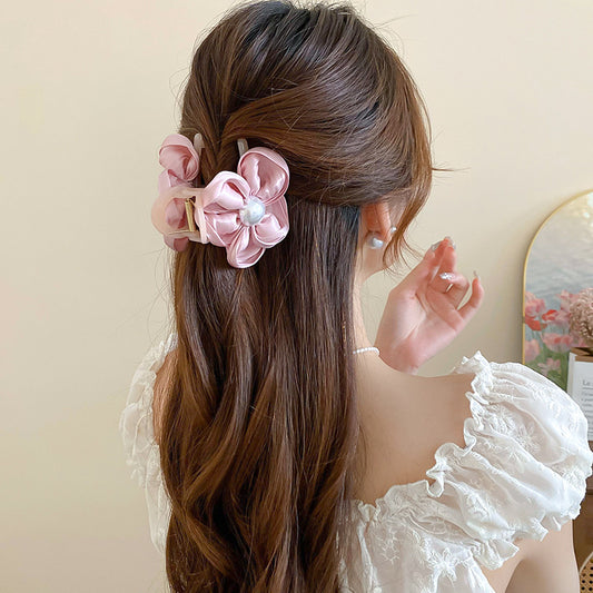 Flower Acrylic Hair Claw Clip - felvior