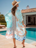 Printed Open Front Cover-Up - felvior