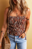 Printed Square Neck Cami - felvior