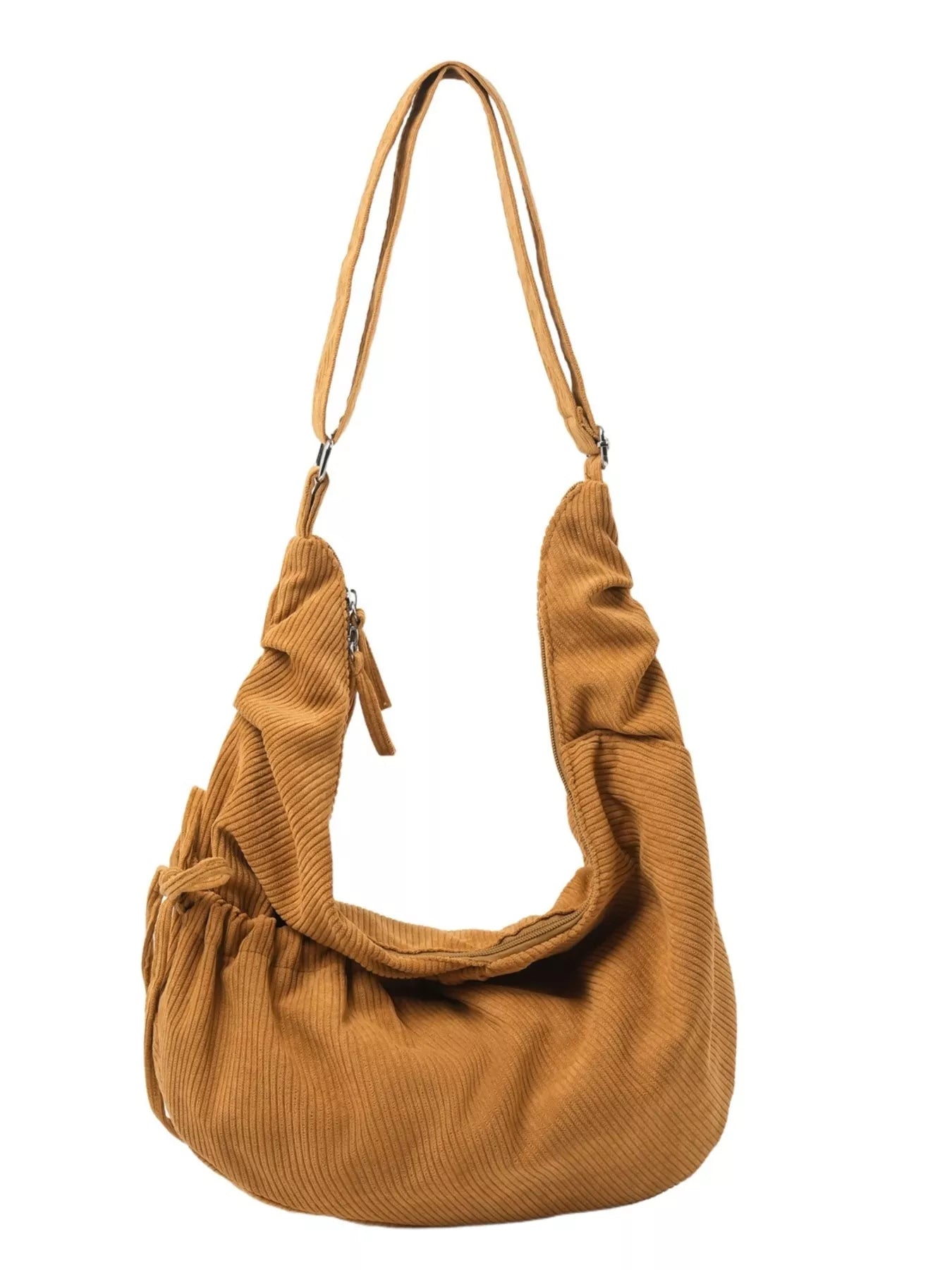 Corduroy Drawstring Crossbody Bag Secondary image
