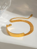 18K Gold-Plated Stainless Steel Bracelet - felvior