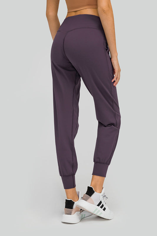 Millennia Wide Waistband Slant Pocket Pants - felvior