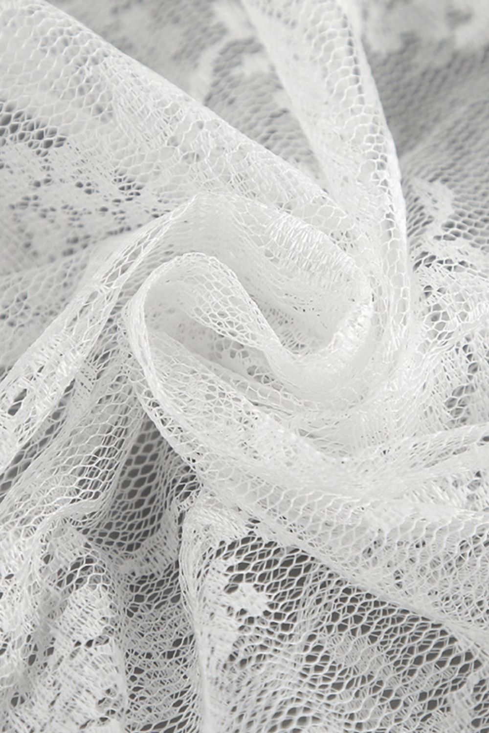 Lace Elastic Waist Maxi Skirt