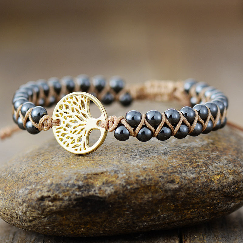Alloy Natural Stone Braided Bracelet - felvior