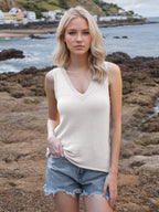 Tie Shoulder V-Neck Sweater Vest