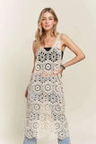 ADORA Crochet Cover-Up Tunic Top