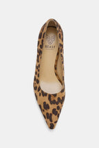 Beast Fashion Faux Suede Leopard Point Toe Pumps
