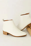 Beast Fashion PU Leather Block Heel Boots