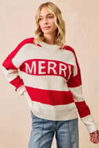 BiBi Christmas Merry Lettering Sweater