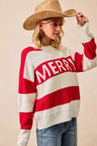 BiBi Christmas Merry Lettering Sweater