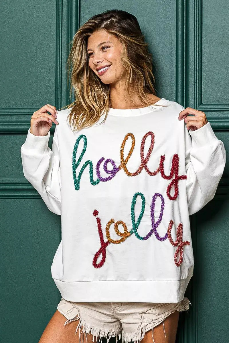 BiBi Holly Jolly Christmas French Terry Sweatshirt Hauptbild